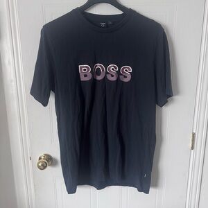 BOSS Men's Navy T-Shirt BOSS Tiburt 256 Cotton T-Shirt Dark Blue Mens Size XXL
